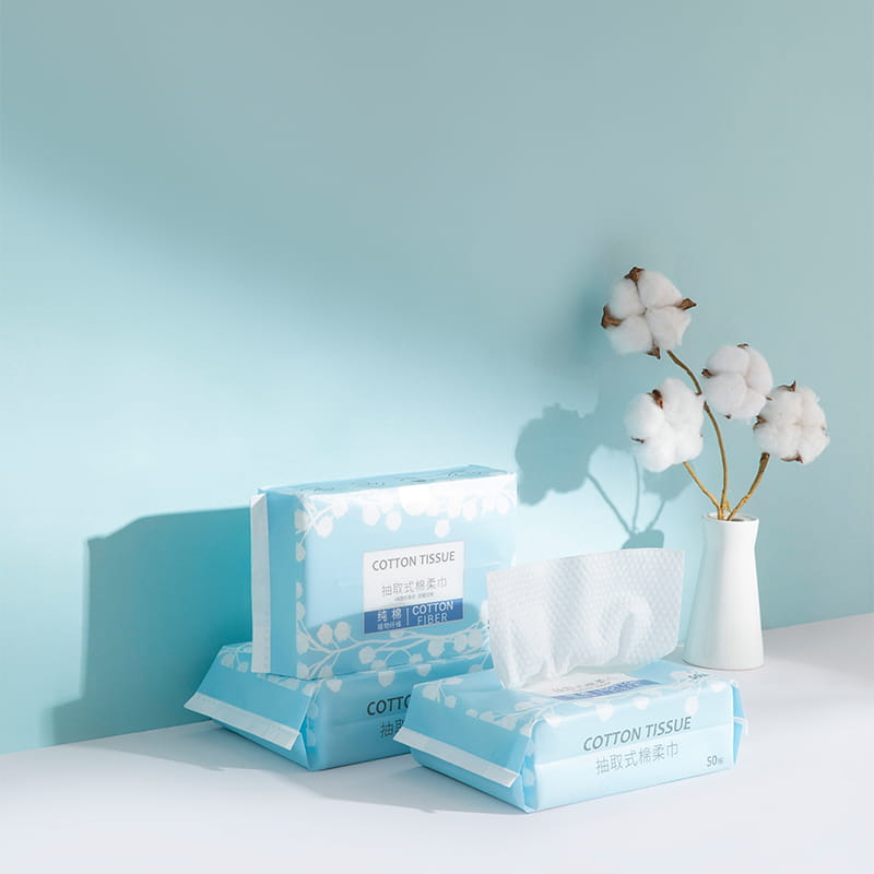 100% Cotton Facial Tissue